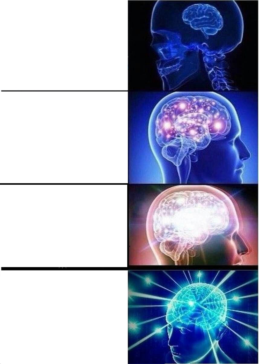 Expanding Brain meme about Jack and Friends Jerky