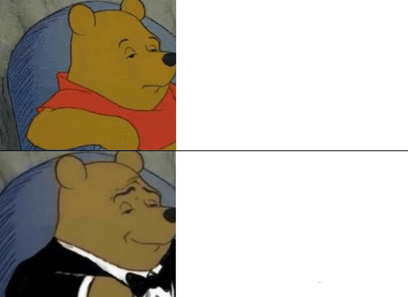 Tuxedo Winnie The Pooh meme about Jack and Friends Jerky