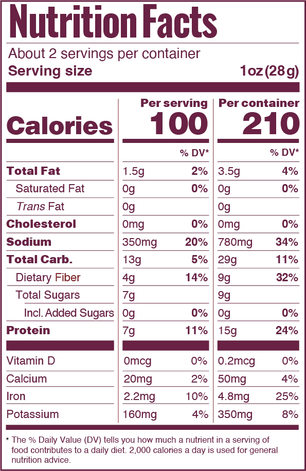 Jack and Barb plant-based vegan jackfruit jerky nutrition
